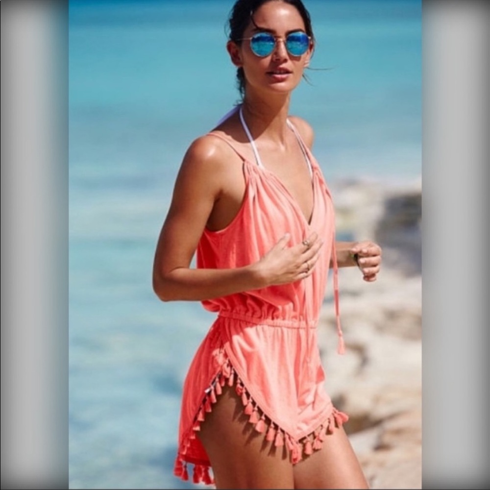 - Victoria's Secret - fringe tassel neon romper